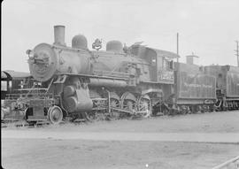 Northern Pacific steam locomotive 1250 at South Tacoma, Washington, in 1948.