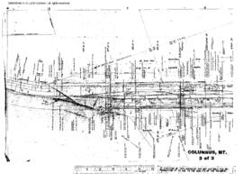 Plat Map of Northern Pacific Facilities at Columbus, Montana, 1928