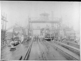 Northern Pacific rail ferry Tacoma at Kalama, Washington.