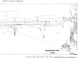 Plat Map of Great Northern Facilities at Chillowist, Washington, 1914