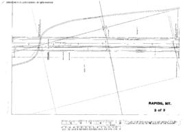 Plat Map of Northern Pacific Facilities at Rapids, Montana, 1925