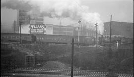 Great Northern Railway steam locomotive number  at Tacoma, Washington, circa 1945.