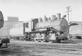 Northern Pacific steam locomotive 1083 at Tacoma, Washington, in 1953.