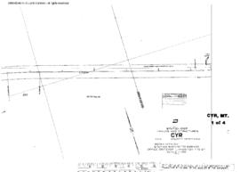 Plat Map of Northern Pacific Facilities at Cyr, Montana, 1927