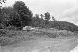 Amtrak diesel locomotive 8760 at Tacoma, Washington in June 1971.