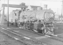 Northern Pacific steam locomotive 1795 at Pasco, Washington, in 1948.