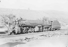 Northern Pacific steam locomotive 4021 at Missoula, Montana, in 1955.