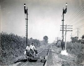 Great Northern Railway employees near Snohomish, Washington in 1938.