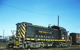 Spokane, Portland and Seattle Railway diesel locomotive 52 at Portland, Oregon in 1962.