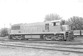 Burlington Northern diesel locomotive 5651 at Mississippi Street, Minnesota in 1973.