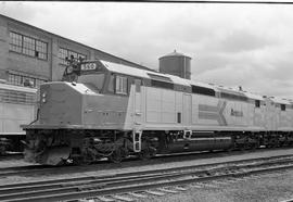 Amtrak diesel locomotive 560 at Seattle, Washington on May 10, 1974.