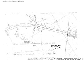 Plat Map of Northern Pacific Facilities at Evaro, Montana, 1909