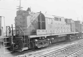 Northern Pacific diesel locomotive number 917 at Tacoma, Washington, in 1970.