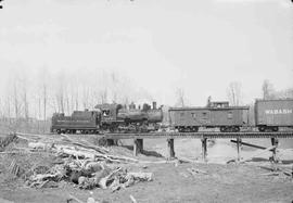 Cowlitz, Chehalis & Cascade Railway Steam Locomotive Number 1110 at Mayfield, Washington in 1...