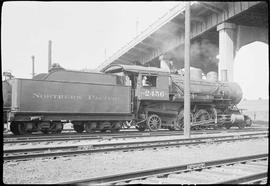 Northern Pacific steam locomotive 2456 at St. Paul, Minnesota, in 1934.