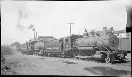 Northern Pacific steam locomotive 68 at South Tacoma, Washington, in 1944.