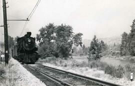 Great Northern Railway steam locomotive 1246 at Cashmere, Washington in 1941.