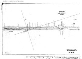 Plat Map of Northern Pacific Facilities at Brisbin, Montana, 1914