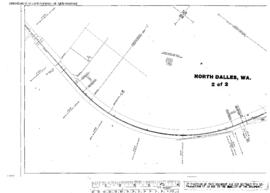 Plat Map of Spokane, Portland, and Seattle Railway Facilities at North Dalles, Washington, 1959