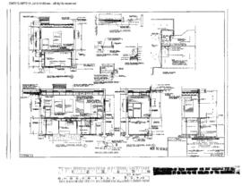 Great Northern Engineering Drawing, Boiler Room Addition at Havre, Montana, 1971