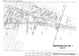 Plat Map of Northern Pacific Facilities at Montesano, Washington, 1924