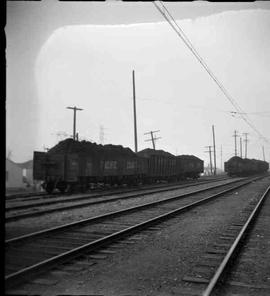 Pacific Coast Railroad gondola car at Renton, Washington on March 31, 1951.