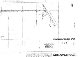 Plat Map of Great Northern Facilities at Stanford, Washington, 1966