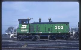 Burlington Northern 303 at Spokane, Washington in 1978.