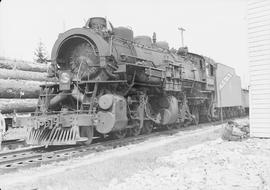 Chicago, Milwaukee, St. Paul & Pacific Railroad Company steam locomotive number 53 at Chehali...