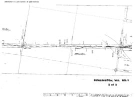 Plat Map of Great Northern Facilities at Burlington, Washington, 1963