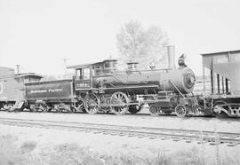 Northern Pacific steam locomotive 684 at Woodinville, Washington, in 1953.