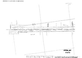 Plat Map of Northern Pacific Facilities at Avon, Montana, undated