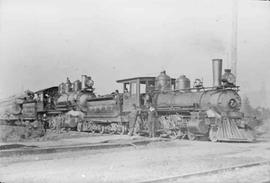 Bellingham Bay & British Columbia Steam Locomotives Number 7 and 8, circa 1910.