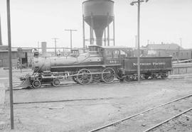 Northern Pacific steam locomotive 684 at Tacoma, Washington, in 1953.