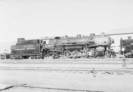 Northern Pacific steam locomotive 1780 at Livingston, Montana, in 1953.