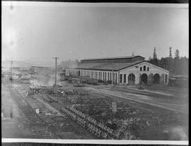 Northern Pacific shops at South Tacoma, Washington, in 1891.