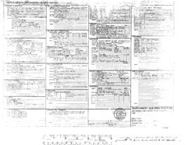 Northern Pacific Engineering Drawing, Yard Office at Parkwater, Washington, 1985
