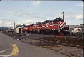 Spirit of Washington Dinner Train at Renton, Washington, circa 1995.