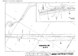 Plat Map of Great Northern Facilities at Tobacco, Montana, 1930