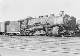 Spokane, Portland & Seattle Railway steam locomotive 536 at Pasco, Washington on July 20, 1950.