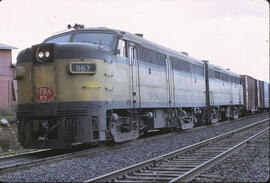 Spokane, Portland & Seattle Diesel Locomotive 862, 868 at Spokane, Washington, 1968