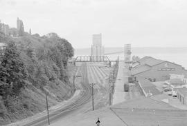 Burlington Northern Half Moon yard at Tacoma, Washington, in 1975.