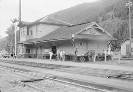 Northern Pacific station at Lester, Washington, in 1963.