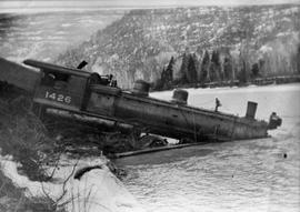 A Great Northern Railway accident, circa 1935.