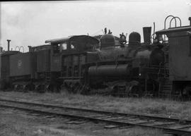 Weyerhaeuser Timber Company Steam Locomotive Number 102, circa 1955.