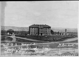 Northern Pacific Beneficent Association hospital at Glendive, Montana, circa 1920.