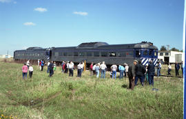 British Columbia Railway Company rail diesel car BC-12 at Dawson Creek, British Columbia on May 2...