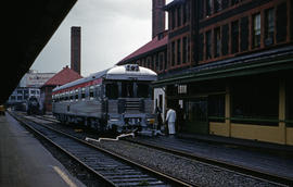 Southern Pacific Railroad Company business car 150 at Portland, Oregon in 1959.