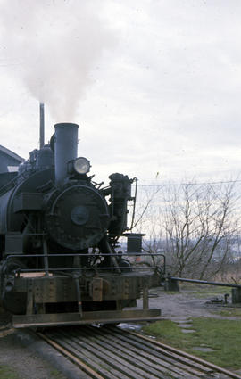 Peninsula Terminal Company steam locomotive 103 at North Portland, Oregon in 1963.