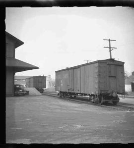 Pacific Coast Railroad box car number 4062 at Renton, Washington in 1951.